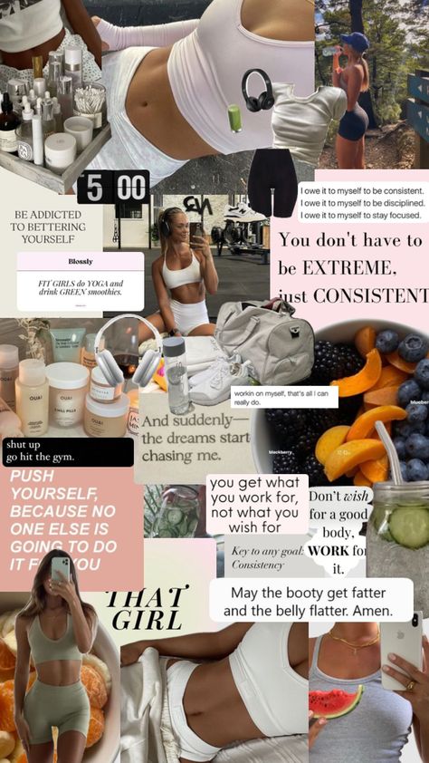 fitness wallpaper collage #fitnessinspo #fitnessmotivation #wallpaper Healthy Habits Motivation, Manifesting Vision Board, Fitness Wallpaper, Fitness Vision Board, Vision Board Examples, Wallpaper Collage, Vision Board Inspiration, Healthy Lifestyle Motivation, Healthy Girl