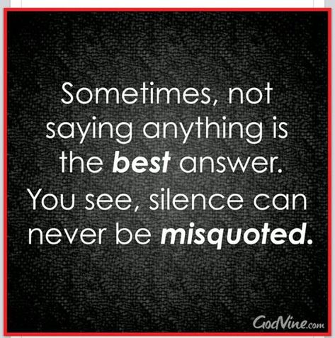 People get tired of being blamed for everything that goes wrong in the universe. There is a such thing as "personal responsibility." After so much of the same, silence is the answer. No drama, no arguing, No hypocrisy, no blaming, no justifying, no one-upping. SILENCE IS GOLDEN. Motivational Reminders, Stay Quiet, Drama Quotes, Care Quotes, A Quote, True Words, Good Advice, Positive Thoughts, Meaningful Quotes