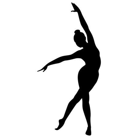 Dance Silhouette Art, Silhouette Dancing, Gymnastics Silhouette, Gymnastics Posters, Ballet Silhouette, Dance Studio Decor, Dance Vector, Dance Silhouette, Dancer Silhouette