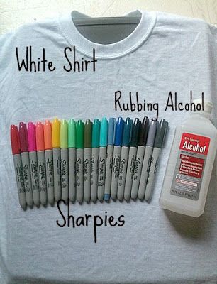 DIY: Sharpie Tie Dye | Cherry Blossom Tie Dye Sharpie, Sharpie Tie Dye, Ty Dye, Sharpie Crafts, Diy Sharpie, Make Your Own Shirt, Tie Dye Crafts, Diy Tie, Astuces Diy