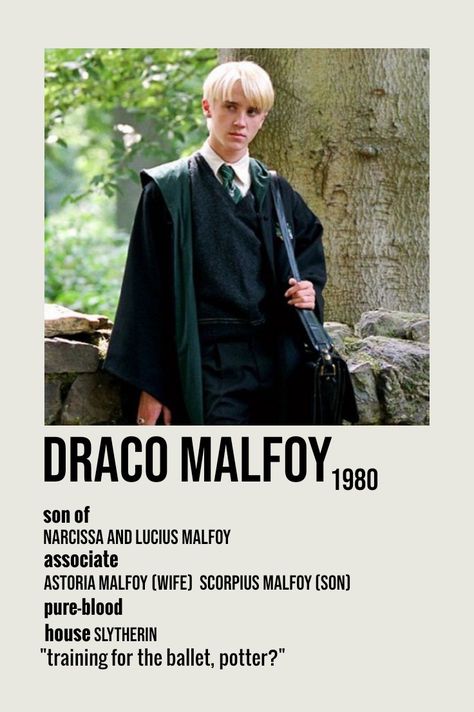 draco malfoy from harry potter Harry Potter Age, Meme Harry Potter, Imprimibles Harry Potter, Stile Harry Potter, Polaroid Posters, Harry Potter Poster, Draco Malfoy Aesthetic, Buku Harry Potter, Tom Felton Draco Malfoy