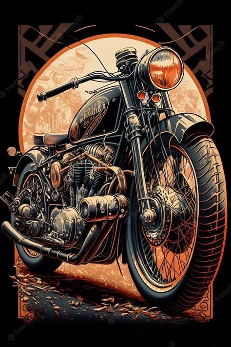 Harley Davidson Kunst, Art Harley Davidson, Vintage Motorcycle Art, Art Moto, Motorcycle Art Painting, David Mann Art, Мотоциклы Harley Davidson, Harley Davidson Wallpaper, Image Moto