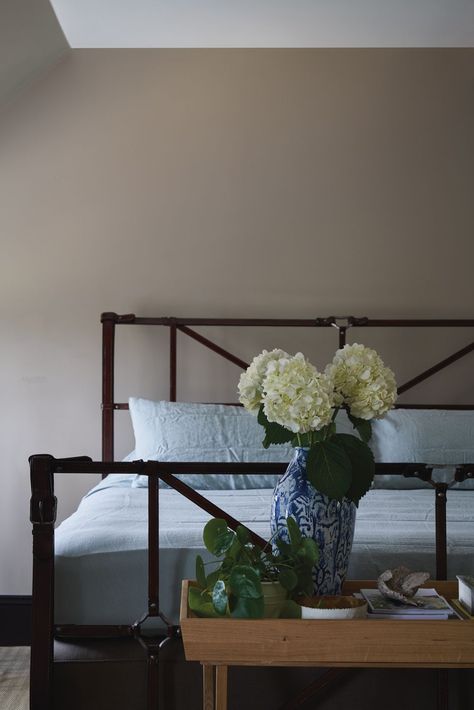 These are the most popular paint colours of 2020 | Livingetc Soft Beige Bedroom, Armoire Inspiration, Dulux Polished Pebble, Farrow And Ball Bedroom, Most Popular Paint Colors, Brown Paint Colors, Elephants Breath, Room Colours, House Colours