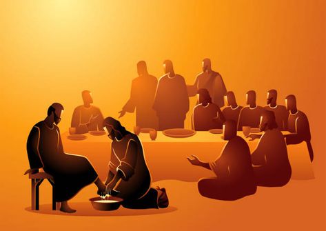 Bible Artwork, Maundy Thursday, Illustration Series, Jesus Artwork, Bible Illustrations, Prophetic Art, Jesus Painting, Jesus Christ Images, Biblical Art