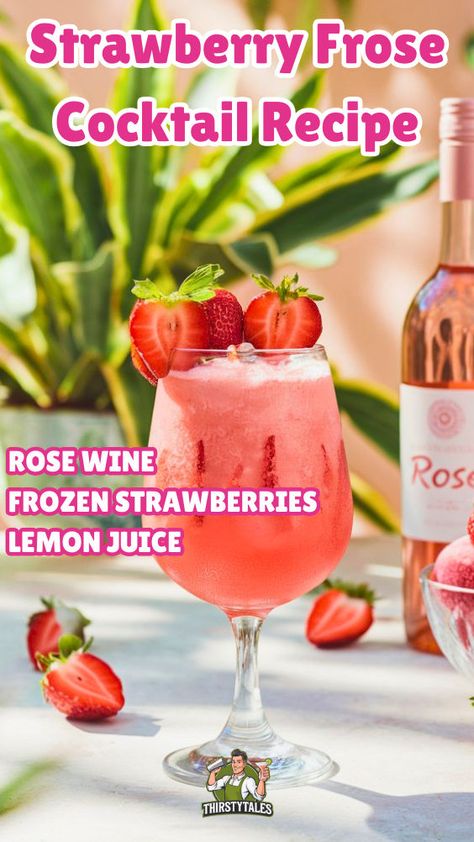 Easy Drink Recipes Alcoholic, Blended Drinks Alcohol, Strawberry Alcohol, Strawberry Alcohol Drinks, Taylor Port, Sweet Alcoholic Drinks, Frosé Recipe, Drinks Alcohol Recipes Easy, Best Summer Cocktails