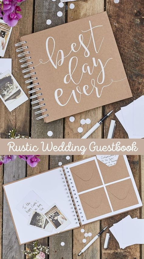 Guest Signing Ideas For Wedding, Guest Book Alternatives Wedding, Country Home Kitchen, Wedding Guest Book Ideas, Wedding Toss, Wedding Scrapbooking Layouts, Cute Message, Country Wedding Cakes, Barn Wedding Photos