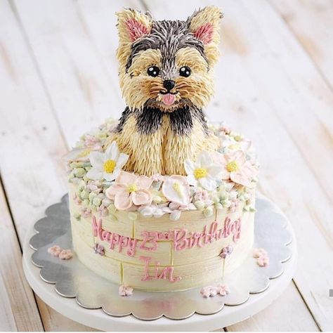 Puppy Birthday Cakes, Button Cake, Gravity Defying Cake, Puppy Birthday Parties, Puppy Cake, Dog Birthday Cake, Animal Cakes, Dog Cakes, Birthday Cake Recipe