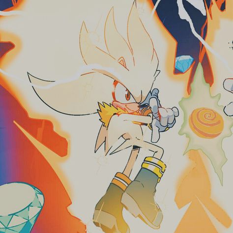 Scenecore Art, Hedgehog Game, Silver The Hedgehog, Sonic Characters, Blue Hedgehog, Sonic Franchise, Sonic And Shadow, Sonic Fan Art, Dragon Ball Super Manga