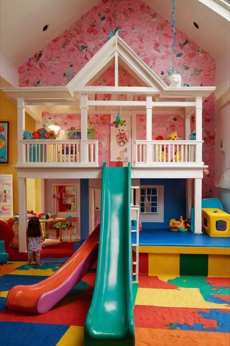 Playroom with foam mats or a soft rug creating a safe and comfortable play area, with colorful toys scattered around. Playroom Village, Kid Playroom Ideas, Toddler Playroom Ideas, Kids Playroom Ideas, Plush Rugs, Baby Playroom, Kids' Playroom, Kids Tv Shows, Soft Flooring