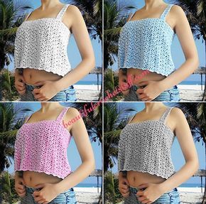 Crochet Crop Top Free Pattern | Beautiful Crochet Stuff 70s Boutique, Crop Top Free Pattern, Womans Tops, Crochet Bodycon Dresses, Shirt Crochet, Crochet Top Dress, Crochet Tank Tops, Black Crochet Dress, Mode Crochet