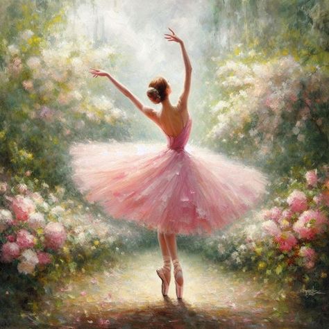 Ballerina Art Paintings, Dance Artwork, Ballet Painting, Ballerina Painting, Ballet Posters, Ballerina Art, Dance Paintings, Ballet Art, Fairy Artwork