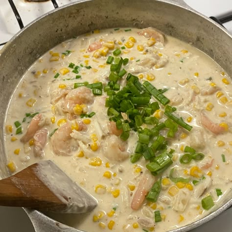 Cajun Crab Soup, Cajun Soups, Crab Bisque Recipe Best, Crab Corn Chowder, Cajun Soup Recipes, Crab Corn Chowder Recipe, Crab And Corn Bisque Recipe, Corn And Crab Chowder, Corn Crab Bisque Recipes