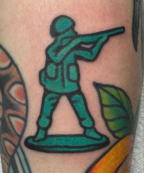 Trad Military man- #Army #Man #trad Check more at https://howcandothis.com/manstyle/trad-military-man/ Man Traditional Tattoo, Traditional Tattoo Filler, Traditional Tattoo Man, Traditional Tattoo Drawings, Tattoo Sleeve Filler, Traditional Tattoo Flash Art, Traditional Tattoo Inspiration, Army Man, Army Tattoos