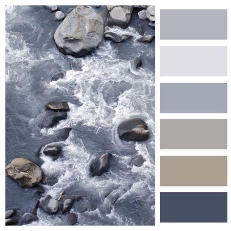 Gray Pallet, Ocean Color Palette, Silver Color Palette, Grey Nature, Water World, Beige Color Palette, Grey Palette, House Color Palettes, Stunning Hairstyles