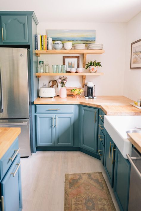 Kitchen Vintage, Interior Modern, Counter Tops, Home N Decor, Butcher Block, Home Decor Kitchen, Dream Kitchen, House Inspiration, Kitchen Renovation