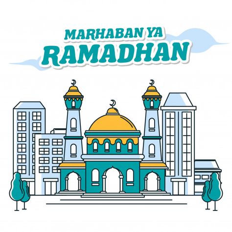 Mosque banner marhaban ya ramadhan Vector | Premium Download Marhaban Ya Ramadhan Design, Ramadhan Wallpaper, Ramadhan Design, Poster Ramadhan, 90s Graphic Design, Religious Quotes Inspirational, Ramadan Activities, My Little Pony Party, Eid Greetings