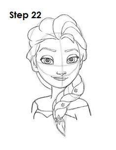 Draw Elsa Frozen Step 22 How To Draw Elsa, How To Draw Disney, Elsa Drawing, Frozen Drawings, Elsa From Frozen, Easy Disney Drawings, Disney Drawings Sketches, Cartoon Drawing Tutorial, Frozen Characters