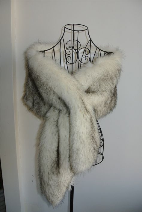 Faux fur Stole Length x width 160cm x 30cm Other color is available too. https://www.etsy.com/shop/Annapartysupply?section_id=20641399 Here is the listing for other color. https://www.etsy.com/listing/549654635/white-black-light-brown-ivory-gray-faux?ref=listings_manager_grid Regular shippment (ePacket ,Hongkong Post ,China Post ) Shipping time : 5-40days by regular shipment (ePacket ,China Post) Usually shipping to USA,CA,AU,JP,EURO 5-18days (50%) 18-28 days (48%) 28-40days (2%) So,Most of the Fur Cape Outfit, White Fur Shawl, Fluffy Shawl, Fur Wrap Wedding, Winter Wedding Fur Shawl, Fur Clothes, Dark Wedding Theme, Fur Outfit, Cape Wedding