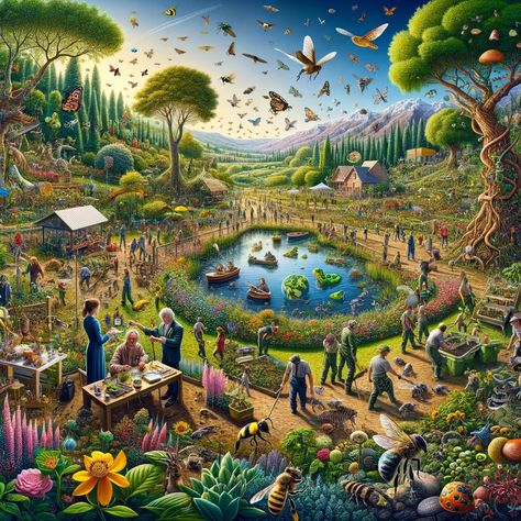 Harmony in Conservation: The Symphony of Biodiversity Ecosystem Poster, Mystical Butterfly, Bio Diversity, Web Of Life, Biodiversity Conservation, Conservation Of Natural Resources, Grow Food, Citizen Science, Thai Culture