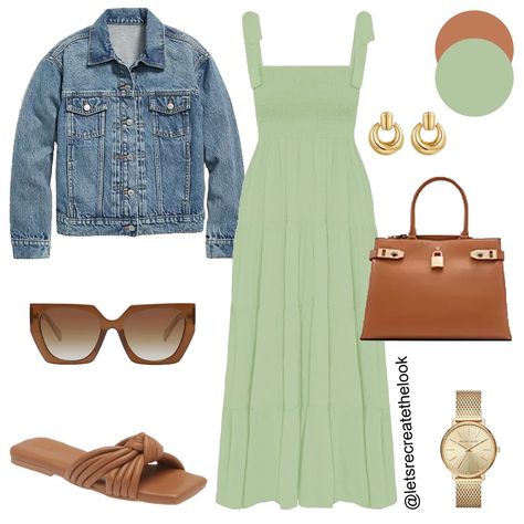 Mint Green Dress Outfit Casual, Mint Green And White Outfit, Seafoam Green Outfit, Mint Dress Outfit, Mint Green Dress Outfit, Seafoam Dress, Mint Outfit, Outfit Planner, Mint Green Dress