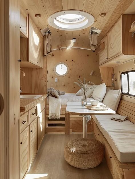 23 Small Camper Interior Ideas – TastyInteriors Cool Caravan Interiors, Camper Decoration Ideas, Can Conversion Ideas, Small Boat Interior Ideas, Van Living Interior, Campervan Interior Ideas, Small Camper Interior Ideas, Camper Van Interior Ideas, Vanlife Interiors