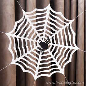 Spiderweb Paper Cutout, School Hats, Halloween Craft Treats, Paper Spider, Spider Web Craft, Diy Locker, Halloween Web, Fun Craft Ideas, Craft Kids