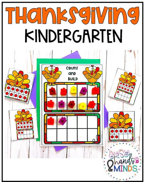 Thanksgiving Kindergarten Math and Literacy Centers Thanksgiving Kindergarten Math, Thanksgiving Math Kindergarten, 2d Shape Games, Thanksgiving Math Centers, Preschool Zoo Theme, Pirate Preschool, Zoo Preschool, Thanksgiving Kindergarten, Sound Picture