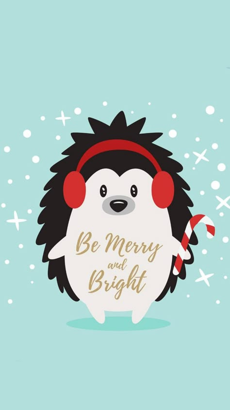 Lock Screen Wallpaper Christmas, Screen Wallpaper Christmas, Hedgehogs Drawing, Christmas Lockscreens, Christmas Lock Screen, Christmas Wallpaper Phone, Christmas Hedgehog, Christmas Lockscreen, Hedgehog Drawing