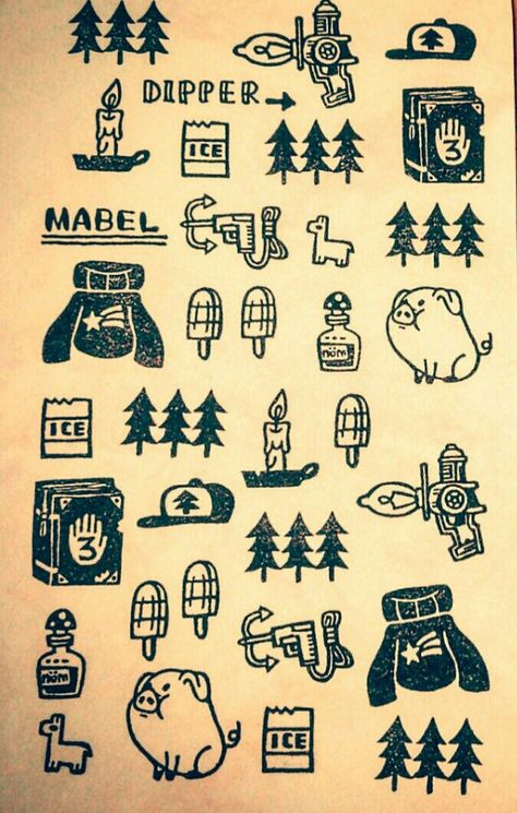 Minecraft Tattoo, Adventure Time Tattoo, Nerdy Tattoos, Autumn Tattoo, Gravity Falls Art, Poke Tattoo, Tattoo Art Drawings, Cartoon Tattoos, Dream Tattoos