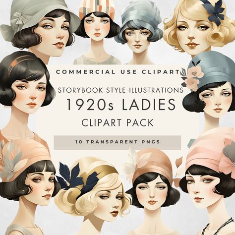 Flapper Girls, Head Shoulders, Flapper Girl, Head & Shoulders, Roaring Twenties, Single Image, Your Image, The Twenties, Take That