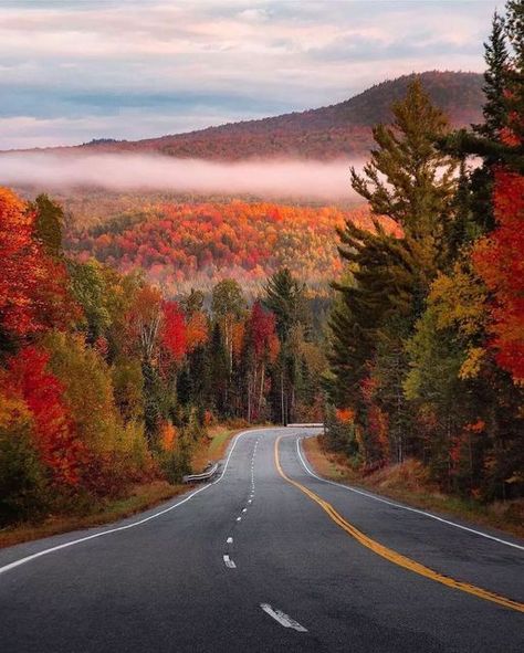 Vermont Fall, Beautiful Landscape Photography, New England Fall, Autumn Scenes, Country Landscaping, Autumn Scenery, Fall Is Here, Scenic Routes, Fall Foliage