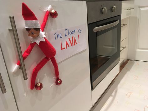 The floor is lava elf on the shelf Elf On The Shelf Microwave, Elf On Shelf Floor Is Lava, Elf’s On The Shelf Ideas, The Floor Is Lava Elf, Elf On The Shelf Ideas Gifts, Return Of The Elf On The Shelf Ideas, Grinch With Elf On The Shelf, Elf On The Shelf Ideas Floor Is Lava, Elf On The Shelf Fireplace Ideas