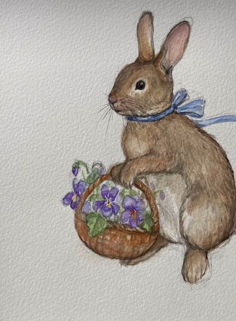 Beatrix Potter Illustrations, Rabbit Drawing, Bunny Watercolor, Cottagecore Art, Storybook Art, Bunny Drawing, Muse Art, Rabbit Art, Jesus Art