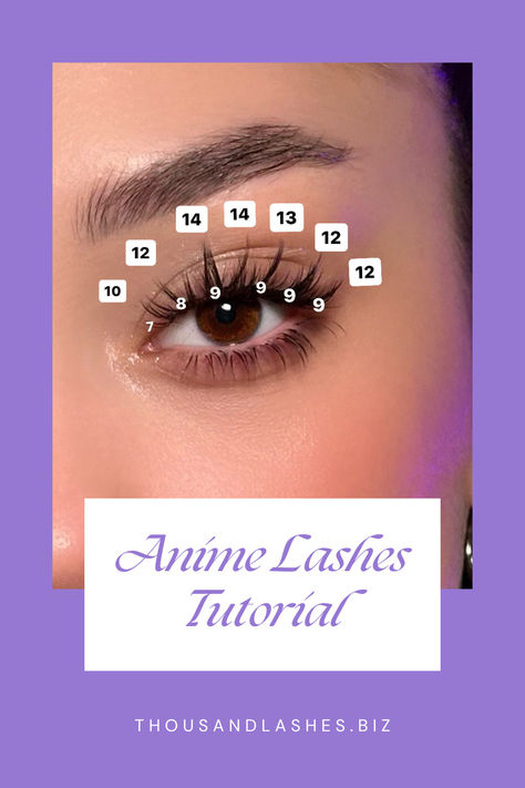 ANIME LASHES TUTORIAL  Anime lash extensions are inspired by the large, expressive eyes commonly seen in Japanese animation (anime). These extensions are usually longer, thicker, and more dramatic than typical eyelash extensions. They often involve a mix of lengths and curls to create a wide-eyed, impactful look. Anime Eyelashes Extensions, Anime Lashes Extensions, Fox Eye Eyelash Extensions, Anime Eyelash Extensions, Japanese Eyelash Extensions, Eyelash Extensions Manga, Wispy Anime Lash Extensions, Anime Eye Lashes Extensions, Eyelash Extensions Anime Style