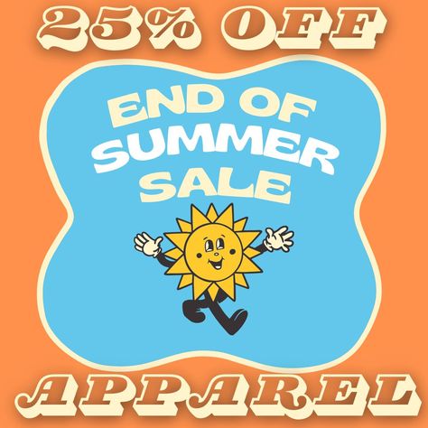 We have a great end of summer sale going on! All apparel is 25% off so we can get new styles in for fall & winter! #salealert #onlinebusiness #smallbusinessbigdreams Going Out Of Business Sale, End Of Summer Sale, Business Sales, Going Out Of Business, End Of Summer, Summer Sale, Dream Big, Sale Poster, Online Business