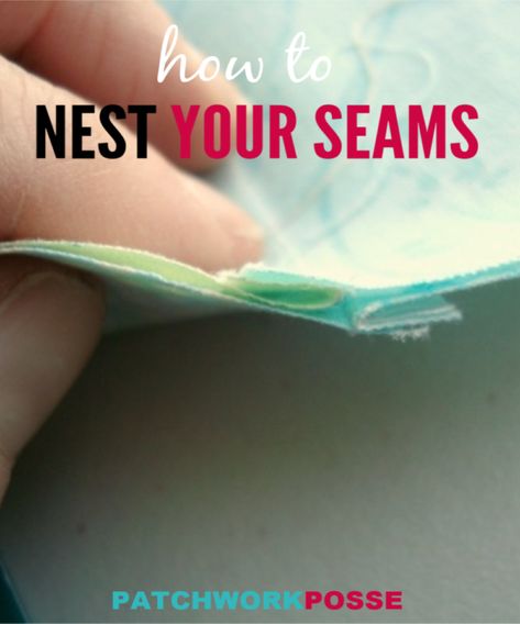 How To Nest Seams In Quilting, Nesting Seams In Quilting, Sewing Tips For Beginners, Inexpensive Holiday Gifts, Beginner Quilting, Quilting 101, Quick Projects, Fabric Crafts Diy, Diy Home Garden