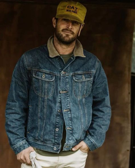 Trucker Jacket Outfit, Men Pictures, American Movie, Denim For Men, Street Fashion Men Streetwear, Men Streetwear, Rugged Style, Stylish Mens Outfits, Great Job