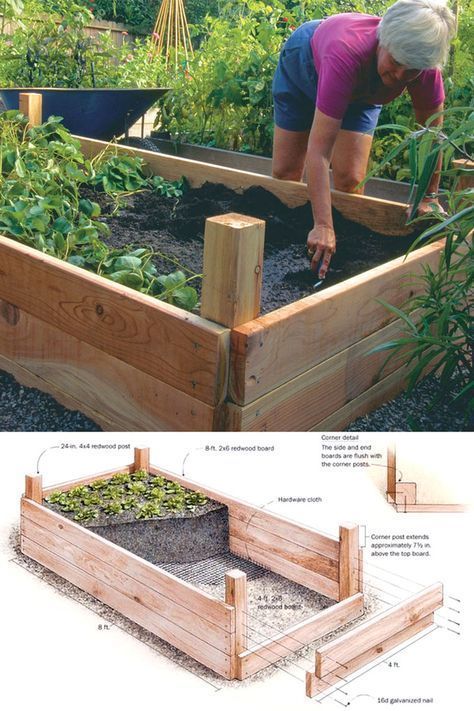 28 Best DIY raised bed gardens, easy to build using inexpensive simple materials. Great tutorials on how to build productive raised beds to grow vegetables and flowers. Plus many ideas on heights and design variations! - A Piece of Rainbow  #backyard #gardens #gardening #gardeningtips #urbangardening #gardendesign #gardenideas #containergardening  #DIY homestead, #homestead homesteading, #homesteading #gardeningtips #upcycle #upcycling   woodworking projects, #woodworkingplans Raised Bed Gardens, Plantarea Legumelor, Box Planters, Beds Ideas, Vegetable Garden Raised Beds, Building A Raised Garden, Diy Raised Garden, Raised Garden Beds Diy, Garden Types