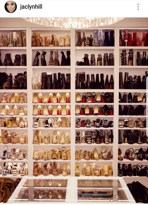 Jaclyn Hill's shoe closet Shelves, Closet, On Instagram, Instagram