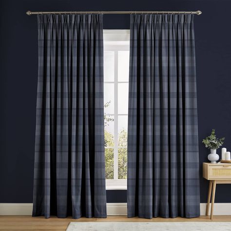 Blue velvet curtains