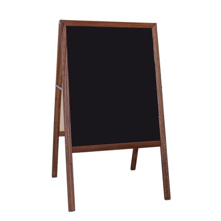 42 inch X 24 inch Stained Marquee Easel - White Dry Erase / Black Chalkboard Black Dry Erase Board, Easel Pads, Office Boards, Chalkboard Easel, Black Chalkboard, Easels, School Furniture, Space Saving Storage, Dry Erase Board