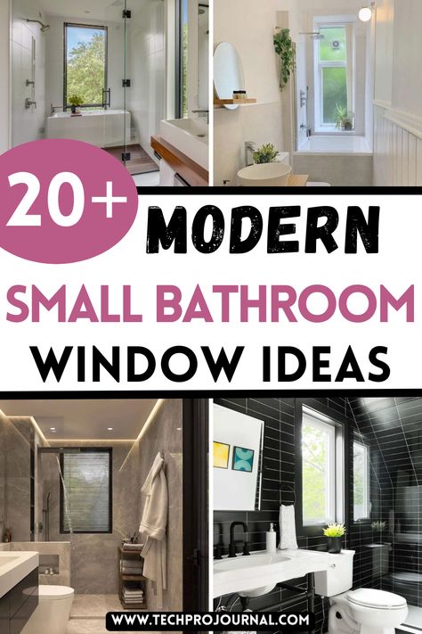 Check out these modern window ideas to brighten up your small bathroom? These modern window ideas bring in natural light and style to compact spaces, creating an airy, open feel. Discover options that make the most of every bit of sunlight for a modern look. Small Bathroom Window Ideas, Bathroom Window Decor, Bathroom Window Ideas, Bathroom Windows In Shower, Glass Corner Shower, Bathroom Window Coverings, Small Bathroom Window, Modern Small Bathroom, Bath Window