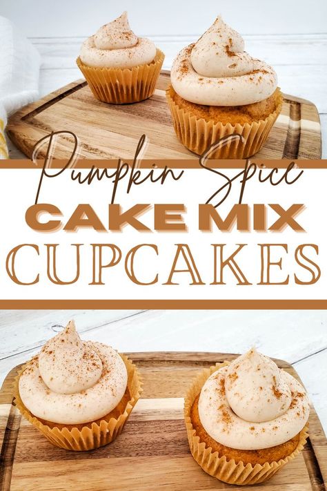 Pumpkin Pie Cupcake, Pumpkin Pie Cupcake Made With Cake Mix Pumpkin Cupcakes With Cream Cheese Icing Easy, Pumpkin Spice Cupcakes With Cinnamon Cream Cheese Frosting, Doctored Up Spice Cake Mix Recipes, Pumpkin Cupcakes With Spice Cake Mix Easy, Pumpkin Cupcakes Box Cake, Pumpkin Spice Cupcakes Easy Cake Mixes, Pumpkin Cupcakes From Box Cake, Pumpkin Spiced Cupcake, Spice Cupcakes With Cream Cheese Icing