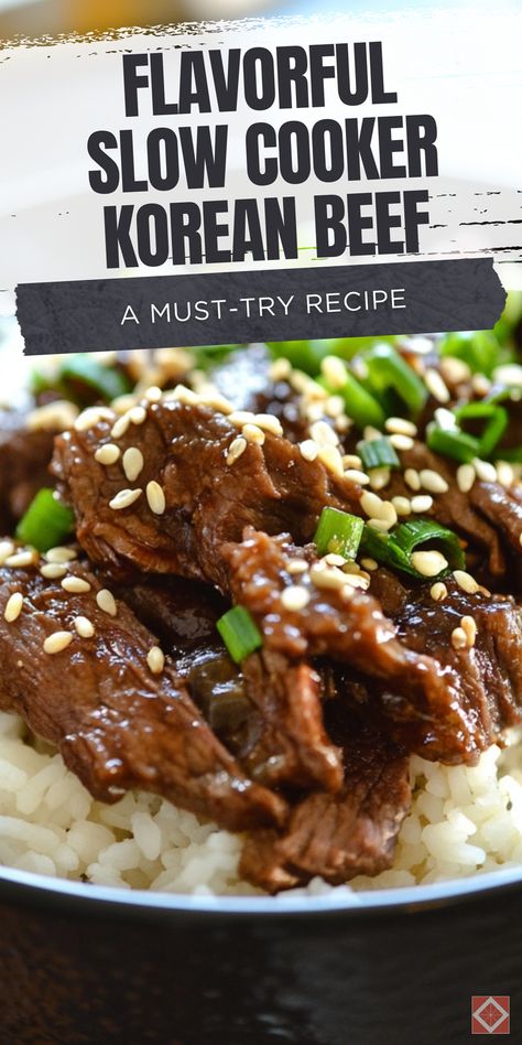 Make the best tender and flavorful slow cooker Korean beef with this must-try recipe. Perfect for your slow cooker recipes collection, this dish is easy to make and packed with delicious flavors. Save this pin and click for the full recipe and tips. Enjoy a hearty and satisfying meal that’s sure to impress everyone at your table. Slow Cooker Asian Beef, Korean Beef Tacos, Slow Cooker Korean Beef, Slow Cooker Asian, Beef Flank, Delicious Slow Cooker Recipes, Slow Cooker Recipes Beef, Asian Beef, Korean Beef