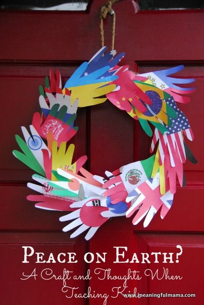 Peace on Earth A Lesson and Craft for Teaching Kids Peace Crafts, Character Building Activities, Around The World Theme, International Craft, Harmony Day, Holidays Around The World, Remembrance Day, World Crafts, Camping Crafts