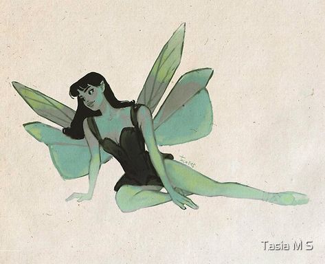 Fairy Drawing Reference, Fairy Reference, Tasia M S, Green Drawing, Fairy Drawing, Fairy Illustration, Green Fairy, Arte Inspo, Arte Sketchbook