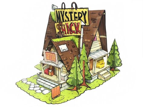 Gravity Falls Mystery Shack, Diy Fall Crafts, Paper Toys Diy, Ghost Crafts, Mystery Shack, Fall Birthday Parties, Autumn Paper, Paper Magic, Paper Toy