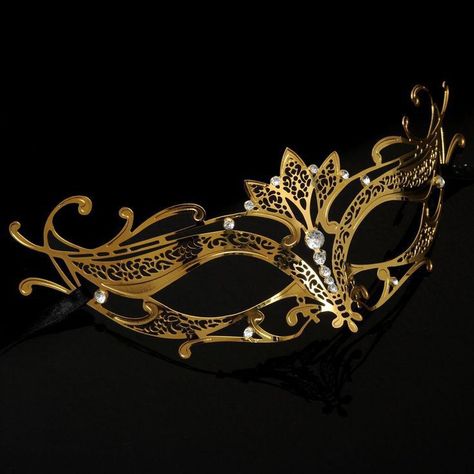 Black And Gold Masquerade Mask, Sweet 16 Masquerade Party, Mask Masquerade Ball, Gold Masquerade Mask, Black Masquerade Mask, Mystery Hostess, Masquerade Outfit, Masquerade Ball Mask, Masquerade Theme