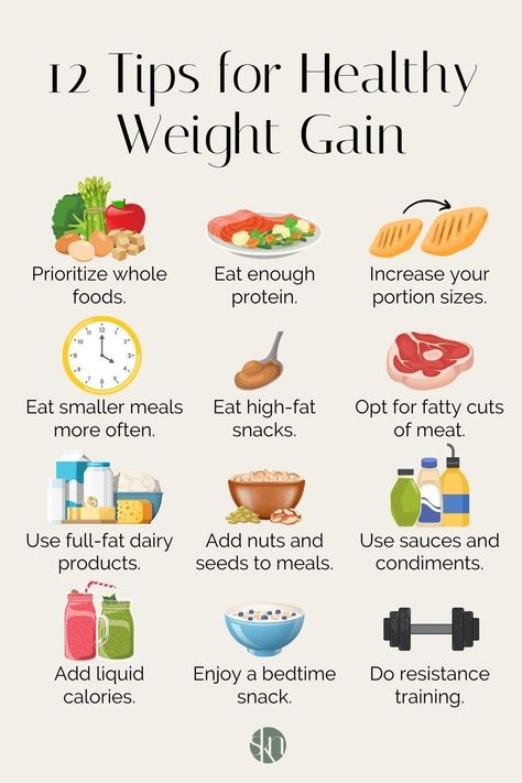 Whether your goal is to gain weight, build muscle, or improve your body mass index, here are some simple yet effective tips to help with healthy weight gain. Gain Weight Healthy Way, How Do I Gain Weight Healthy, Healthy Meals To Gain Muscle, Gain Weight Routine, How To Gain Weight Healthy Fast Metabolism, Foods That Help Gain Weight Build Muscle, Foods To Help Gain Weight Healthy Eating, Foods For Gaining Weight Healthy, How To Gain More Weight Tips