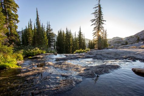 Explore the "Waterfall Camp" in Desolation Wilderness, Lake Tahoe Desolation Wilderness, Backpacking Trips, Echo Lake, California Camping, Beautiful California, Nevada Mountains, Outdoor Aesthetic, Backpacking Trip, California Living